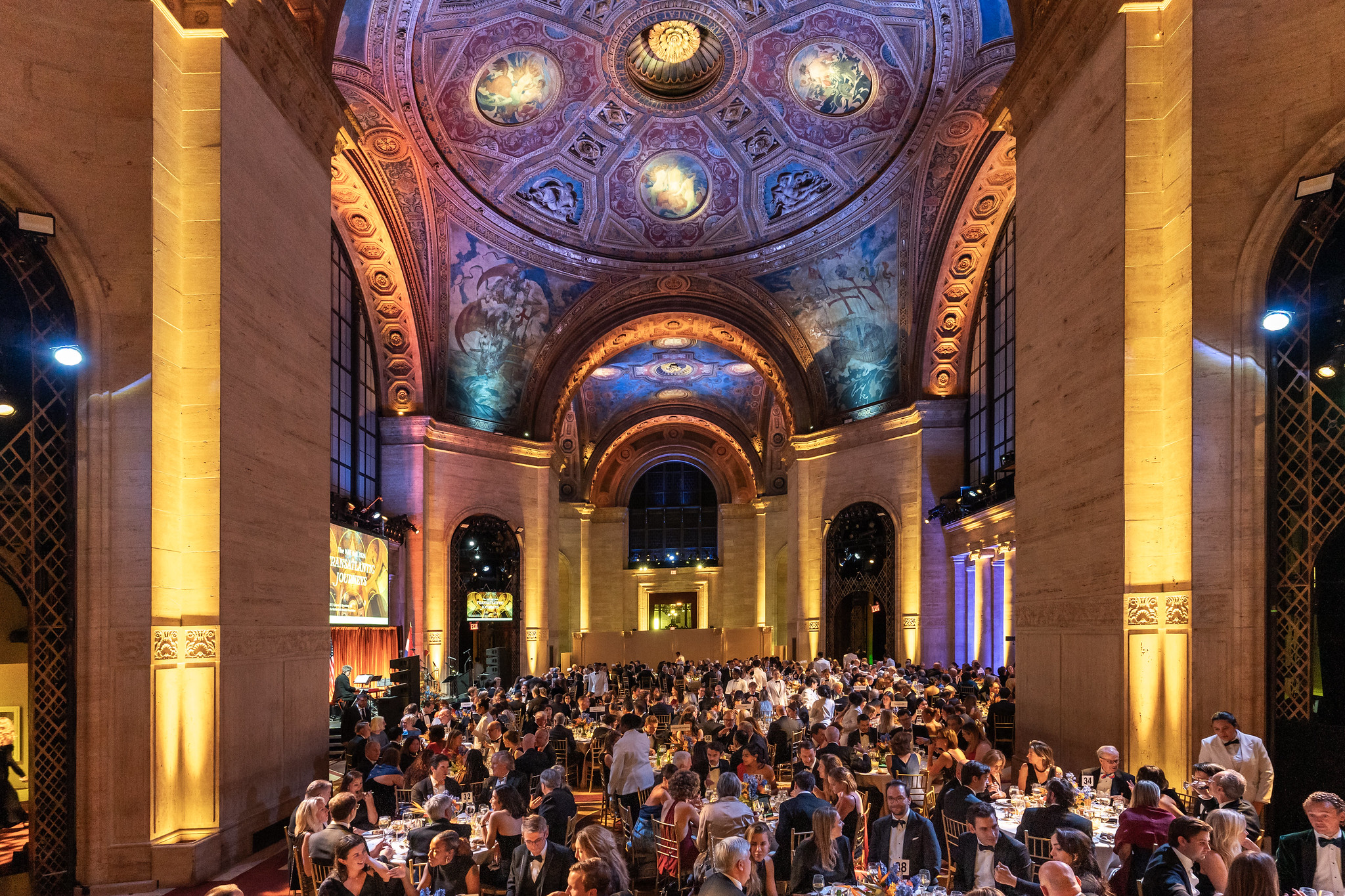 Crowded event hall